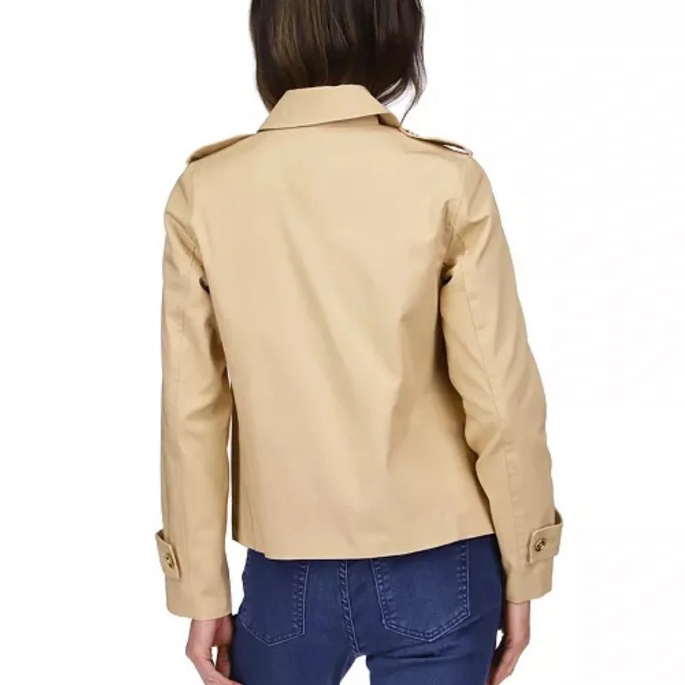 Michael Kors Womens Cotton Twill Cropped P Khaki - Picture 4 of 8